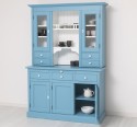 Bufet de bucatarie 3 usi, 3 sertare BAS + 2 usi, 4 sertare SUP, din stejar - Culoare Ext._P053 / Culoare Int._P004 - DUBLU COLOR de la Rustic Butique OUTOPS232BAS+SUP - Color Ext._P053 / Color Int._P004 - DUBLU COLOR