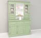 Bufet de bucatarie 3 usi, 3 sertare BAS + 2 usi, 4 sertare SUP, din stejar - Culoare Ext._P054 / Culoare Int._P004 - DUBLU COLOR de la Rustic Butique OUTOPS232BAS+SUP - Culoare Ext._P054 / Culoare Int._P004 - DUBLU COLOR