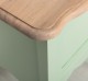 Mobilier de baie cu picioare curbate, doua usi cu blat stejar - Culoare Top_P063 - Culoare Corp_P092 - DUBLU COLOR de la Rustic Butique OUTPS711 - Culoare Top_P063 - Culoare Corp_P092 - DUBLU COLOR