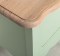 Mobilier de baie cu picioare curbate, doua usi cu blat stejar - Culoare Top_P063 - Culoare Corp_P092 - DUBLU COLOR de la Rustic Butique OUTPS711 - Culoare Top_P063 - Culoare Corp_P092 - DUBLU COLOR