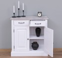 Dulap cu 2 usi si 2 sertare de la Rustic Butique PS432 - Culoare Top_P067 - Culoare Corp_P030++P004A - TRIPLU COLOR