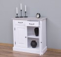 Dulap cu 2 usi si 2 sertare de la Rustic Butique PS432 - Culoare Top_P067 - Culoare Corp_P030++P004A - TRIPLU COLOR