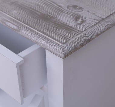 Dulap cu 2 usi si 2 sertare de la Rustic Butique PS432 - Culoare Top_P067 - Culoare Corp_P030++P004A - TRIPLU COLOR