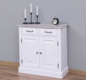 Dulap cu 2 usi si 2 sertare de la Rustic Butique PS432 - Culoare Top_P067 - Culoare Corp_P030++P004A - TRIPLU COLOR