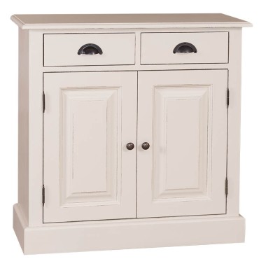 Dulap cu 2 usi si 2 sertare de la Rustic Butique PS432 - Culoare_P028++P024A - 2 STRATURI DE CULOR ANTICHIZAT
