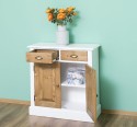 Dulap cu 2 usi si 2 sertare de la Rustic Butique PS432 - Culoare Corp_P004 - Culoare Corp & Sertare_P001 - DUBLU COLOR
