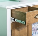 Dulap cu 2 usi si 2 sertare de la Rustic Butique PS432 - Culoare Corp_P004 - Culoare Corp & Sertare_P001 - DUBLU COLOR