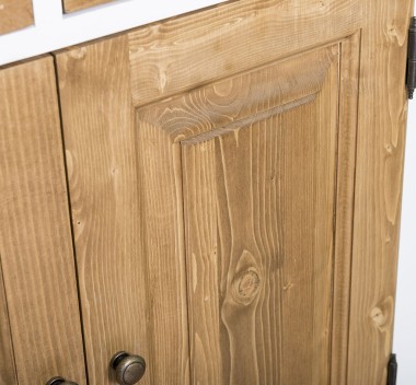 Dulap cu 2 usi si 2 sertare de la Rustic Butique PS432 - Culoare Corp_P004 - Culoare Corp & Sertare_P001 - DUBLU COLOR