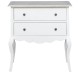Consola cu picioare curbate, 2 sertare de la Rustic Butique PS79 - Culoare Top_P090 - Culoare Corp_P039 - DUBLU COLOR
