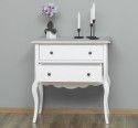 Consola cu picioare curbate, 2 sertare de la Rustic Butique PS79 - Culoare Top_P090 - Culoare Corp_P039 - DUBLU COLOR