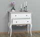 Consola cu picioare curbate, 2 sertare de la Rustic Butique PS79 - Culoare Top_P090 - Culoare Corp_P039 - DUBLU COLOR