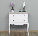 Consola cu picioare curbate, 2 sertare de la Rustic Butique PS79 - Culoare Top_P090 - Culoare Corp_P039 - DUBLU COLOR