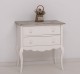 Consola cu picioare curbate, 2 sertare de la Rustic Butique PS79 - Culoare Top_P070 - Culoare Corp_P039A - DUBLU COLOR