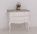 Consola cu picioare curbate, 2 sertare de la Rustic Butique PS79 - Culoare Top_P070 - Culoare Corp_P039A - DUBLU COLOR
