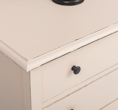 Consola cu picioare curbate, 2 sertare de la Rustic Butique PS79 - Culoare_P028++P025A - 2 STRATURI DE CULORI ANTICHIZAT