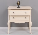 Consola cu picioare curbate, 2 sertare de la Rustic Butique PS79 - Culoare_P028++P025A - 2 STRATURI DE CULORI ANTICHIZAT