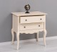 Consola cu picioare curbate, 2 sertare de la Rustic Butique PS79 - Culoare_P028++P025A - 2 STRATURI DE CULORI ANTICHIZAT