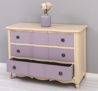 Comoda Galbee de la Rustic Butique PS239 - Culoare Corp_P032 - Culoare Sertare_P041 - DUBLU COLOR