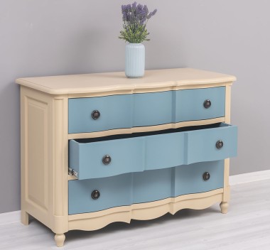 Comoda Galbee de la Rustic Butique PS239 - Culoare Corp_P032 - Culoare Sertare_P008 - DUBLU COLOR