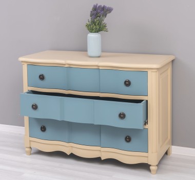 Comoda Galbee de la Rustic Butique PS239 - Culoare Corp_P032 - Culoare Sertare_P008 - DUBLU COLOR