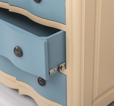 Comoda Galbee de la Rustic Butique PS239 - Culoare Corp_P032 - Culoare Sertare_P008 - DUBLU COLOR