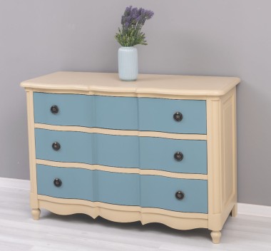 Comoda Galbee de la Rustic Butique PS239 - Culoare Corp_P032 - Culoare Sertare_P008 - DUBLU COLOR