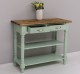 Consola de perete cu picioare strunjite, doua rafturi si doua sertare de la Rustic Butique PS708 - Culoare Top_P064 - Culoare Corp_P092 - DUBLU COLOR