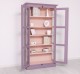 Vitrina sticla, 2 usi cu tija de la Rustic Butique PS552 - Culoare Ext._P041A / Culoare Int._P043 - DUBLU COLOR