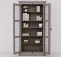 Vitrina sticla, 2 usi cu tija de la Rustic Butique PS552 - Culoare Ext._P030 / Culoare Int._P057 - DUBLU COLOR