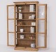 Vitrina sticla, 2 usi cu tija de la Rustic Butique PS552 - Culoare_P001 - CERUIT