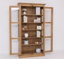 Vitrina sticla, 2 usi cu tija de la Rustic Butique PS552 - Culoare_P001 - CERUIT