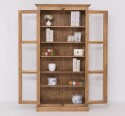 Vitrina sticla, 2 usi cu tija de la Rustic Butique PS552 - Culoare_P001 - CERUIT