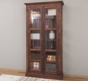 Vitrina sticla, 2 usi cu tija de la Rustic Butique PS552 - Culoare_P081 - LACUIT & VOPSIT
