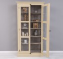 Vitrina sticla, 2 usi cu tija de la Rustic Butique PS552 - Culoare Ext._P046A - Culoare Int._P037 - DUBLU COLOR