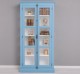 Vitrina sticla, 2 usi cu tija de la Rustic Butique PS552 - Culoare Ext._P053 / Culoare Int_P004 - DUBLU COLOR