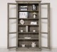 Vitrina sticla, 2 usi cu tija de la Rustic Butique PS552 - Culoare_P068 - PERIAT ADANC