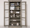 Vitrina sticla, 2 usi cu tija de la Rustic Butique PS552 - Culoare_P068 - PERIAT ADANC