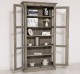 Vitrina sticla, 2 usi cu tija de la Rustic Butique PS552 - Culoare_P068 - PERIAT ADANC
