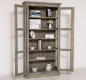 Vitrina sticla, 2 usi cu tija de la Rustic Butique PS552 - Culoare_P068 - PERIAT ADANC
