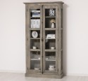 Vitrina sticla, 2 usi cu tija de la Rustic Butique PS552 - Culoare_P068 - PERIAT ADANC