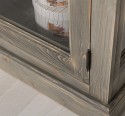 Vitrina sticla, 2 usi cu tija de la Rustic Butique PS552 - Culoare_P068 - PERIAT ADANC