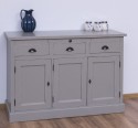 Bufet cu 3 usi si 3 sertare, BAS de la Rustic Butique PS232BAS - Culoare Ext._P030A / Culoare Int._P004 - DUBLU COLOR
