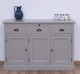 Bufet cu 3 usi si 3 sertare, BAS de la Rustic Butique PS232BAS - Culoare Ext._P030A / Culoare Int._P004 - DUBLU COLOR