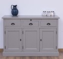 Bufet cu 3 usi si 3 sertare, BAS de la Rustic Butique PS232BAS - Culoare Ext._P030A / Culoare Int._P004 - DUBLU COLOR
