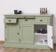 Bufet cu 3 usi si 3 sertare, BAS de la Rustic Butique PS232BAS - Culoare Ext._P054 / Culoare Int._P004 - DUBLU COLOR