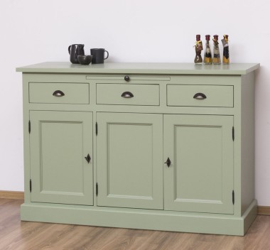 Bufet cu 3 usi si 3 sertare, BAS de la Rustic Butique PS232BAS - Culoare Ext._P054 / Culoare Int._P004 - DUBLU COLOR