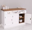 Bufet cu 3 usi si 3 sertare, BAS de la Rustic Butique PS232BAS - Culoare Top_P001 - Culoare Ext._P004 / Culoare Int._P001 - DUBLU COLOR