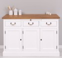 Bufet cu 3 usi si 3 sertare, BAS de la Rustic Butique PS232BAS - Culoare Top_P001 - Culoare Ext._P004 / Culoare Int._P001 - DUBLU COLOR