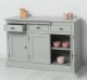 Bufet cu 3 usi si 3 sertare, BAS de la Rustic Butique PS232BAS - Culoare_P077 - VOPSIT