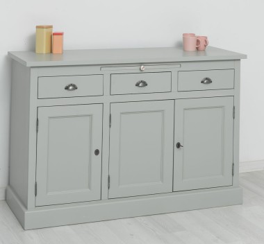 Bufet cu 3 usi si 3 sertare, BAS de la Rustic Butique PS232BAS - Culoare_P077 - VOPSIT